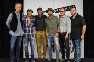 Pictured L-R: David Ross (President/CEO, Reviver Records), Chris Lucas of LOCASH, Tim McGraw, Preston Brust of LOCASH, John Ozier (GM Creative, ole), and Randall Foster (Sr. Director Creative Licensing, ole)